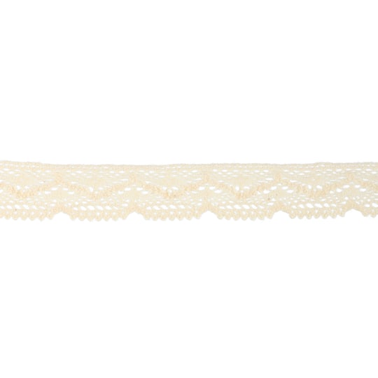 0.75" Ivory Scalloped Lace Trim by Celebrate It®